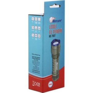 LEDLİ EL FENERİ MC 7687 PİLLİ