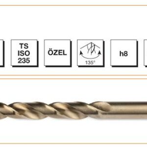 MTE  DIN 338 RN ALTIN SERİ MTK  9.3 MM