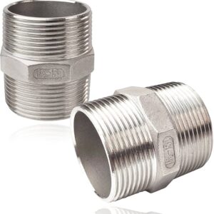 PASLANMAZ 304 HEX NİPEL 1/2"